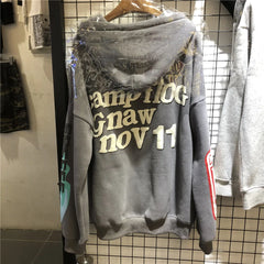 2020 Lucky me Hoodies MEN Women I see Ghosts Hoodies Feel Sleeve red Logo Kanye West Pullovers Kids SEE Ghosts Sweatshirts