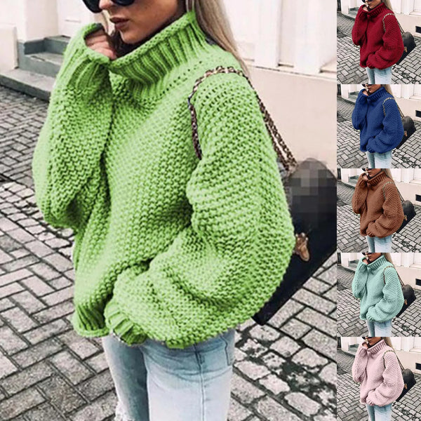 Pullover For Women Thick Chunky Knitted Warm Pullover Hoodie Long Sleeve Cardigan Pullover Tops Knit for Women Sweater