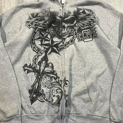 Y2k Hoodie New Gothic Skull Pattern Printing Hip Hop Casual Sweatshirt Selling Personality Retro Hoodies Womens Mens Streetwear