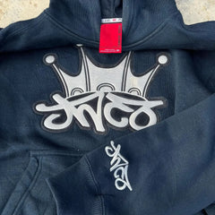 Retro Hip Hop JNCO Hoodies Harajuku Embroidery Pattern Y2k Sweatshirt Hoodie Men Women Oversized Loose Long Sleeve Pullover Tops