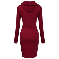 Long Sleeve Fashion Top Tunic Hooded Women Sweater Hoodie Casual High Quality 2020 New Hot Sale Women's Style Pocket Bodycon Dre