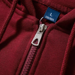 2023 New Casual Women's/Men's Sweatshirts Oversized Hooded Zipper Coats Spring Autumn Jackets Red Wine Hoodies  jp175