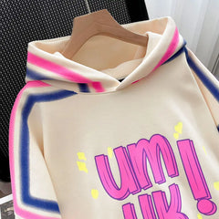 Oversized Top Women Hoodie Autumn Letter Print Korean Fashion Women Clothes Streetwear Designer Long Sleeve Pullover