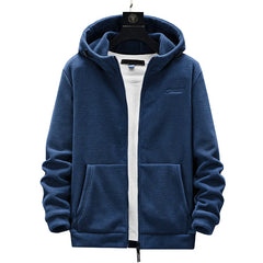 Plus Size L-8XL Men's Fleece Sweater Outdoor 2023 Autumn Polar Fleece Cardigan hooded Outside Zip Hoodies Sweatshirts Coat