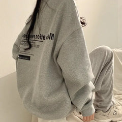 New Oversized Hoodie Women Sweatshirts Long Sleeve Hoodies Casual Letter Print Loose Pullovers Harajuku Sweatshirt Female Ins