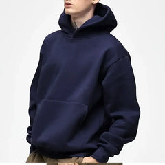 16.9oz 480gsm Heavy Weight Cotton Plus Velvet Hooded Sweater Men Thickened Tight Polar Fleece Pullover Hoodie Women Sweatshirt